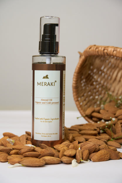 Almond Oil Organic and Cold pressed