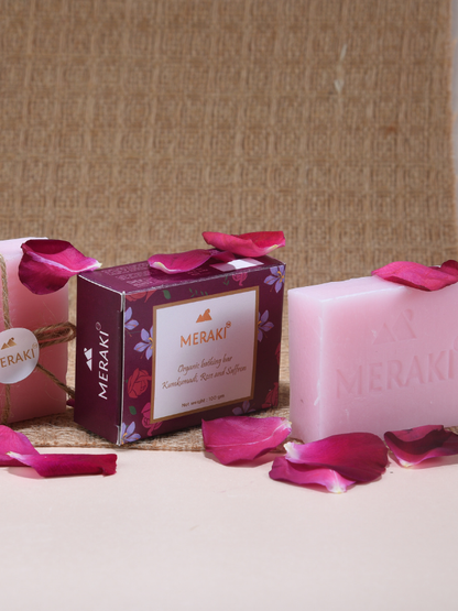 Organic bathing bar - Kumkumadi, rose and saffron