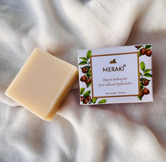 Organic bathing bar - Goat milk and Jojoba butter
