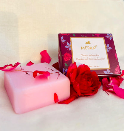 Organic bathing bar - Kumkumadi, rose and saffron