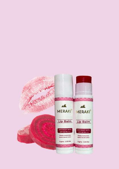 Beetroot lip balm